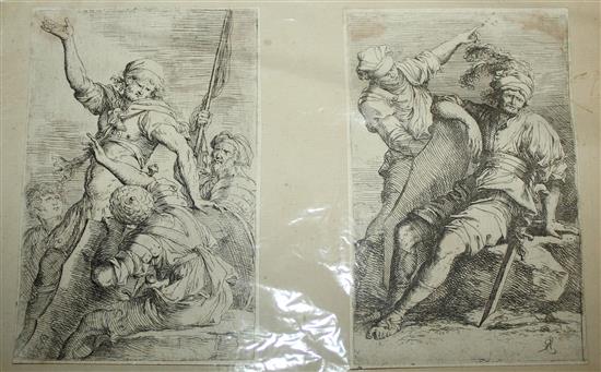 Pair of engravings